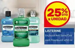 Nini Mayorista Listerine enj.bucal anti sarro/cool mint/freshburst oferta