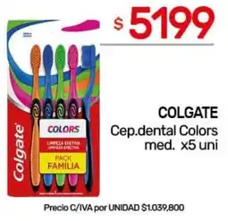 Nini Mayorista Colgate cep.dental colors med. oferta
