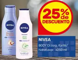 Nini Mayorista Nivea body cr.corp. karité/ hidrat.expr. oferta