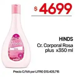 Nini Mayorista Hinds cr. corporal rosa plus oferta