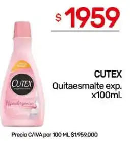 Nini Mayorista Cutex quitaesmalte exp. oferta
