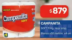 Nini Mayorista Campanita soft p.hig. hoja simp. blanco oferta