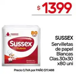 Nini Mayorista Sussex servilletas de papel blancas clas. oferta
