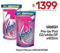 Nini Mayorista Vanish pre-lav pod 02/white dp oferta