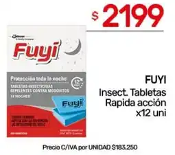 Nini Mayorista Fuyi insect. tabletas rapida acción oferta