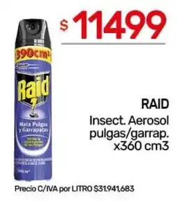 Nini Mayorista Raid insect. aerosol pulgas/garrap. oferta