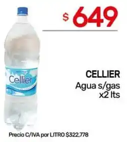 Nini Mayorista Cellier agua s/gas oferta