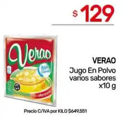 Nini Mayorista Verao jugo en polvo varios sabores oferta