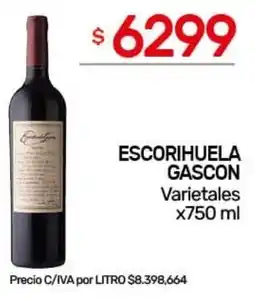 Nini Mayorista Escorihuela gascon varietales oferta