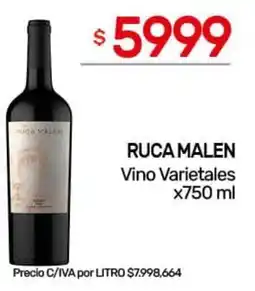 Nini Mayorista Ruca malen vino varietales oferta