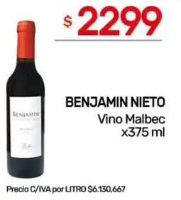 Nini Mayorista Benjamin nieto vino malbec oferta