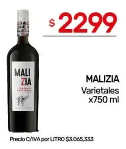 Nini Mayorista Malizia varietales oferta
