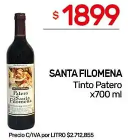 Nini Mayorista Santa filomena tinto patero oferta