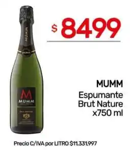 Nini Mayorista Mumm espumante brut nature oferta