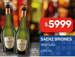 Nini Mayorista Saenz briones 1888 sidra oferta