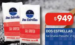 Nini Mayorista Dos estrellas sal gruesa paquete oferta