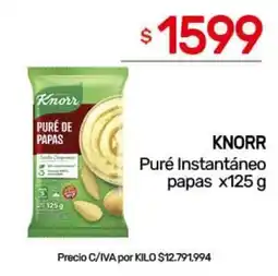 Nini Mayorista Knorr puré instantáneo papas oferta