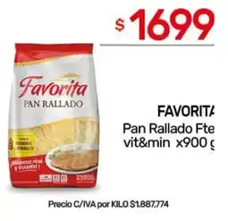 Nini Mayorista Favorita pan rallado fte vit&min oferta