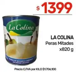 Nini Mayorista La colina peras mitades oferta
