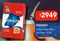Nini Mayorista Taragui yerba mate 4flex con palo oferta