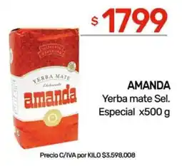 Nini Mayorista Amanda yerba mate sel. especial oferta