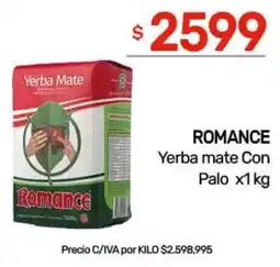 Nini Mayorista Romance yerba mate con palo oferta
