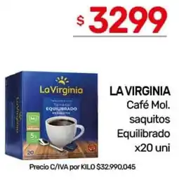 Nini Mayorista La virginia café mol. saquitos equilibrado oferta