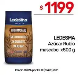 Nini Mayorista Ledesma azúcar rubio mascabo oferta