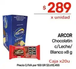 Nini Mayorista Arcor chocolatin c/leche/ blanco oferta