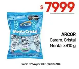 Nini Mayorista Arcor caram. cristal menta oferta