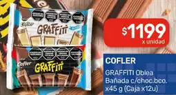 Nini Mayorista Cofler graffiti oblea bañada c/choc.bco. oferta