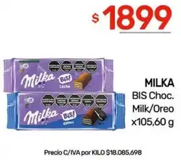 Nini Mayorista Milka bis choc. milk/oreo oferta
