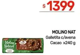 Nini Mayorista Molino nat galletita c/avena cacao oferta