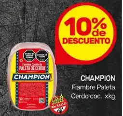 Nini Mayorista Champion fiambre paleta cerdo coc. oferta