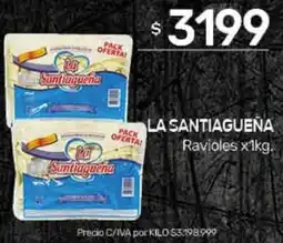 Nini Mayorista La santiaguena ravioles oferta