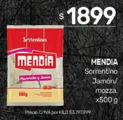 Nini Mayorista Mendia sorrentino jamón/ mozza. oferta