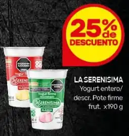 Nini Mayorista La serenisima yogurt entero/ descr. pote firme frut. oferta