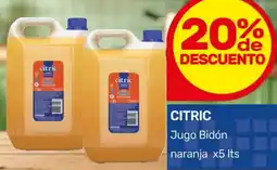 Nini Mayorista Citric jugo bidón naranja oferta