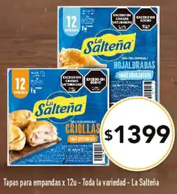 Nini Mayorista La salteña tapas para empandas oferta