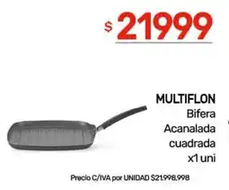 Nini Mayorista Multiflon bifera acanalad cuadrada a oferta