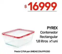Nini Mayorista Pyrex contenedor rectangular oferta