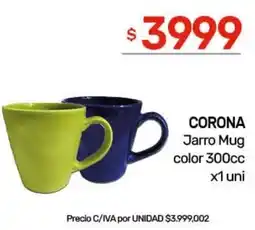 Nini Mayorista Corona jarro mug color oferta