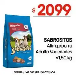 Nini Mayorista Sabrositos alim.p/perro adulto variedades oferta