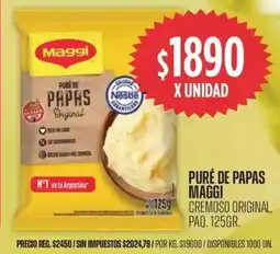 Supermercados Vea Puré de papas maggi cremoso original, paq. oferta