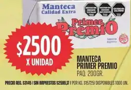 Supermercados Vea Manteca primer premio paq. oferta