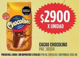 Supermercados Vea Chocolino cacao paq. oferta