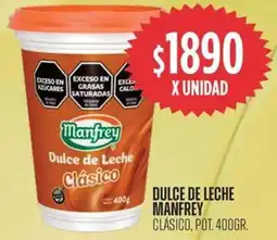 Supermercados Vea Manfrey dulce de leche clásico, pot. oferta