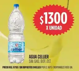 Supermercados Vea Cellier agua sin gas, bot. oferta