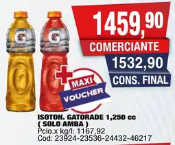 Maxiconsumo Gatorade isoton oferta