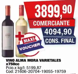 Maxiconsumo Alma mora vino varietales oferta